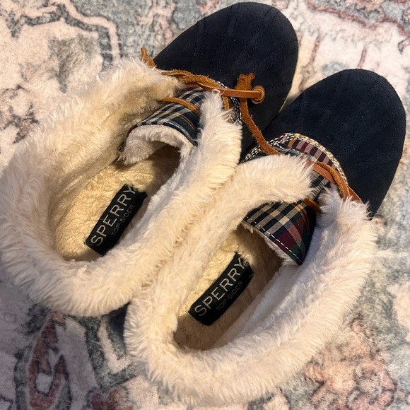 Sperry Leather Top Slider Duck Slippers 9 EUC - Picture 9 of 10